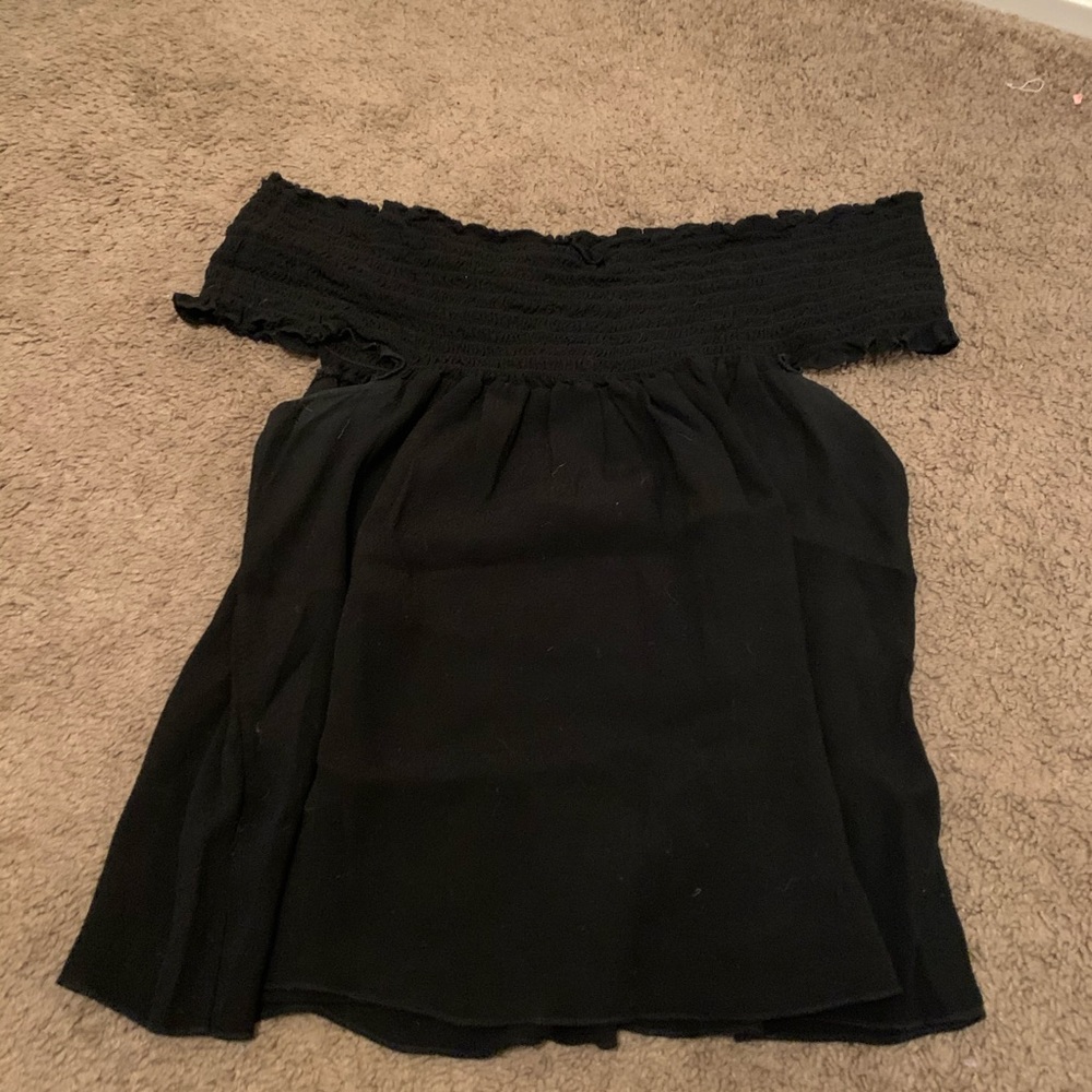 Brandy Black off the shoulder top